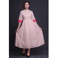 thumbnail image 2 of Bimba Check Printed Roll Up Sleeves Button Down Mid-Calf Women Shirt Dress-X-Small, 2 of 5