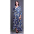 thumbnail image 2 of Bimba Caftan Long à Fleurs Robe Maxi de Plage Maillot de Bain Couvre-Maillot Kaftan pour Femmes-TG-3X, 2 of 5