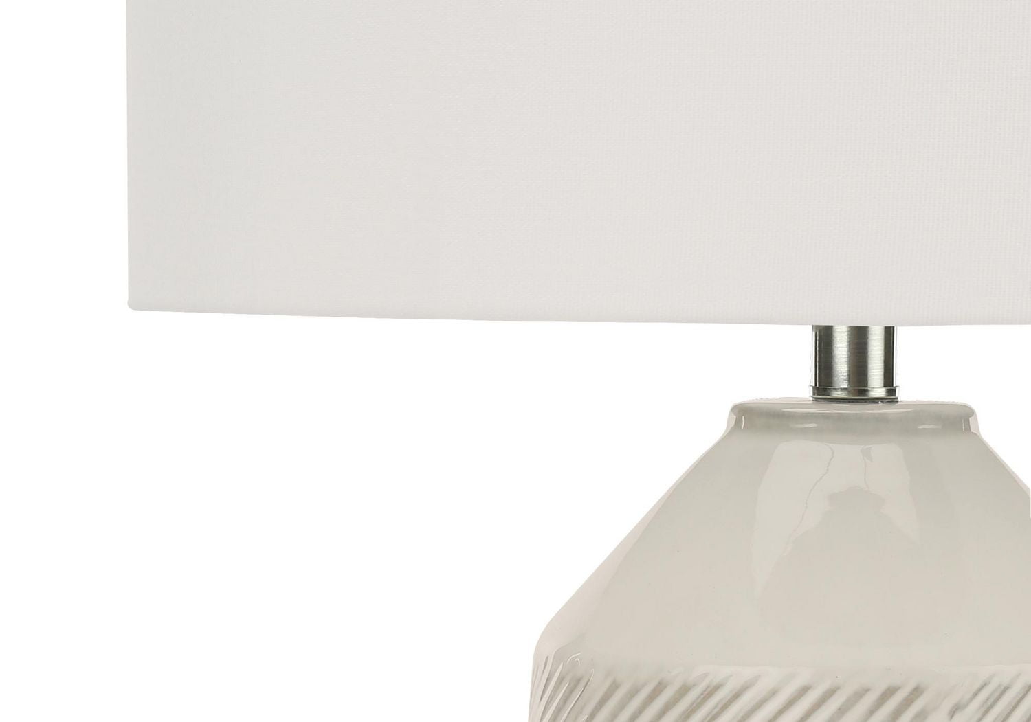 Monarch Specialties  Luminaire, 33"h, Lampe De Table, Teinte Ivoire / Crème, Crème, Contemporain