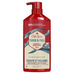 Old Spice Épaisseur et plein 2in1 Shampooing et revitalisant pour les hommes, plus sain, plus complet, plus hydratant