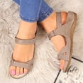 thumbnail image 4 of Sandales de Plage pour Femmes, à Bout Ouvert, Compensées Unies, Chaussures Décontractées pour l'Extérieur, 4 of 9