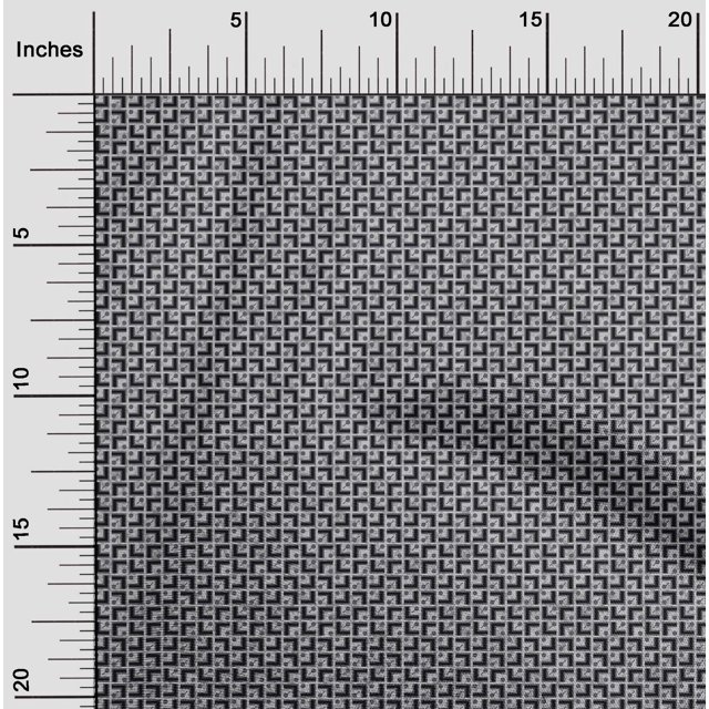 oneOone Polyester Lycra Light Gray Fabric Ethnic Block Sewing Material Print Fabric By The Yard 56 Inch Wide