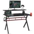 thumbnail image 1 of Costway Gaming Computer Desk w/ Monitor Shelf & Storage for Controller Headphone Speaker, 1 of 10