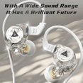 thumbnail image 4 of Earbuds Wired Headphones Translucent Cell Phone Wired Earbuds Environmentally Friendly Fire Retardant Material Wired Headphones In-Ear Stereo In-Line Headphones Fire with Fire, 4 of 9