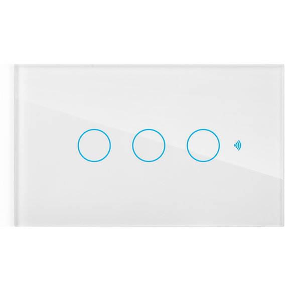 Commutateur Intelligent à Écran Tactile - Commutateur Intelligent Wi-Fi à un Seul Cercle avec Commande Vocale pour une Vie Quotidienne Plus Pratique