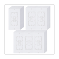 thumbnail image 1 of 20Pcs Wall Insulation Outlet Insulators Sealers,Electrical Outlet Insulation Pads for Wall, Light, Switch Socket, 1 of 8