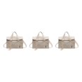 thumbnail image 1 of Youkk Canvas Functional And Practical Handbag For Women Classic And Timeless Style Gift Handbags For Women Beige 3Set, 1 of 6