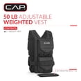 thumbnail image 2 of CAP Barbell Adjustable Weighted Vest, 50lb, 2 of 9