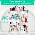 thumbnail image 3 of 360°Rotating Makeup Organizer, Adjustable Storage Large Capacity Makeup Display Case Clear Acrylic Organizer Container for Cosmetic Brushes Lipsticks, 3 of 6