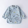 thumbnail image 2 of MIASHUI Baby Long Sleeve Bib Cartoon Print Toddlers Soft Bib Outfit, 2 of 3