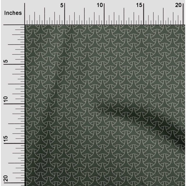 oneOone Silk Tabby Fabric Shapes Geometric Sashiko Printed Fabric 1 Yard 42 Inch Wide
