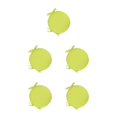 thumbnail image 3 of relayinert 1/2/3/5 Confort et Durabilité des Chaises Coussin Rond Doux et Confortable Jaune Vif 5 Pcs, 3 of 6