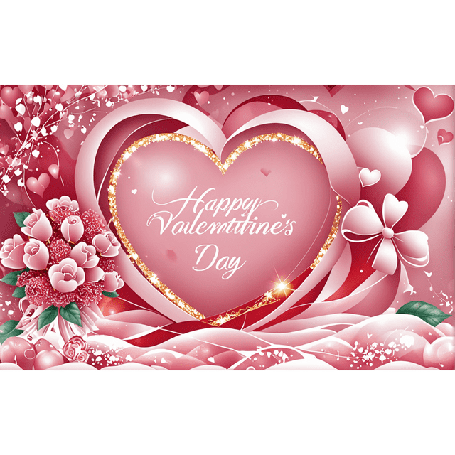 Happy Valentines Day Banner Valentines Day Backdrop For Valentines Day Decor Valentines Heart Backdrop Valentines Banner Decorations Party Decorations