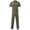 Army Green, variant on TIMIFIS Men's Long Sleeve Coverall Action Back Coverall with Zipper Pockets, Mechanic UniformFall