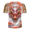 thumbnail image 2 of LUOGENLI T-shirts pour Homme pour Hommes T-Shirt à Manches Courtes Imprimé 3D T-Shirt d'Été Mode T-Shirt Imprimé 4TG T-shirts pour Hommes T-shirts Graphiques Vêtements d'Été T-shirts Amusants pour Hommes T-shirts Graphiques Saint-Valentin Rouge G, 2 of 4
