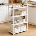 thumbnail image 1 of EGNMCR Storage Bins, Storage Containers Kitchen Rack Trolley Floor Standing Multi Layer Household Storage Rack Bathroom Rack Can Accommodate Toiletries And Daily Necessities Plastics Shelves, 1 of 6