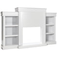 thumbnail image 1 of Costway 70'' Fireplace TV Stand Modern Media Entertainment Center Bookcase White, 1 of 9