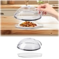 thumbnail image 1 of Microwave Plate Cover Transparent Cover An Ti Splatter Lid With Steam Vents Holes And Handle Microwave Cover For Food Microwave Oven Heating Cover Oil Proof Cover Including Base, 1 of 5