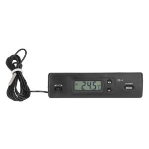 Dekaim Thermomètre Multifonction, Thermomètre Numérique Jauge de Température Thermomètre avec Sonde Étanche pour Véhicule Fish Tank Réfrigérateur