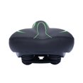 thumbnail image 1 of S SERENABLE Comfort Bike Saddle Solid Steel Rail Dual Spring Big Bum 27x19.5cm Padded Seats Green, 1 of 8