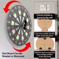 thumbnail image 3 of Easy Wall Hang Kit with screws and stabilizers for secure dartboard display. Dartboard Mounting Bracket, 3 of 5