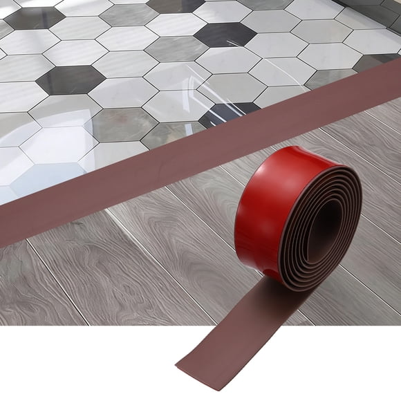 Uxcell 3.2FT x 1.57" Floor Self Adhesive Vinyl Strip Molding, Beige