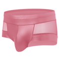 thumbnail image 1 of EOYWHK Boxer Briefs for Men,Soft Breathable Underwear,Clear Bandage Seamless Mesh Trunks, 1 of 3