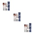 thumbnail image 4 of Maytalsory Set School Student Chopstick Fork Spoon Flatware with Storage Bag Type 5 3Set, 4 of 6