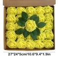 thumbnail image 3 of 25Pcs Realistic Foam Roses – Non-Fading Artificial Flowers with Stems for Wedding Bouquets, Valentine’s Decor & Bridal Shower Arrangements, 3 of 6
