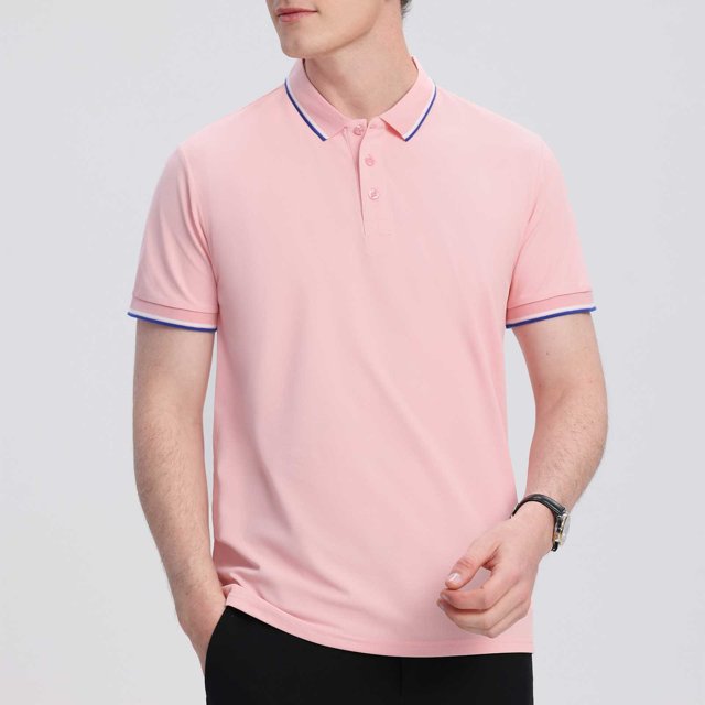 asjyhkr Mens Button Golf Shirts Short Sleeve Classic Stretch Pullover Moisture-Wicking Fashion Collared T-Shirts