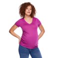 thumbnail image 4 of Paisley Sky Maternity Short Sleeve V-Neck Tee, 4 of 6