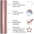 thumbnail image 4 of TIELUTT Gold HTV Heat Transfer VinylRoll PU on For Easy To Cut & HTV Heat Glitter Heat Transfer Blanks for Projects Cling Letters Pack Glitter Paper, 4 of 7
