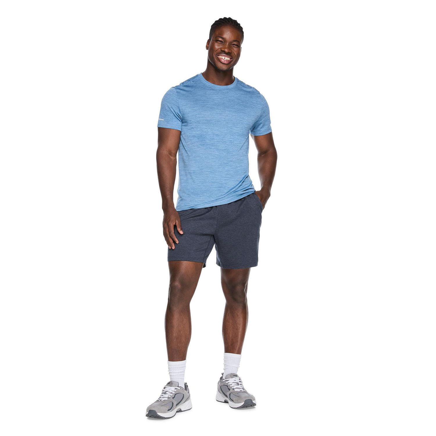 T-shirt à manches courtes et coupe étroite Athletic Works pour hommes