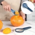 thumbnail image 1 of Oleegame 1PC 3 In 1 Nesting Pumpkin Tool Set Halloween Pumpkin Carving Kit For Beginners And Pros For Halloween Door Decorations Blue, 1 of 8