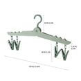 thumbnail image 2 of TopLLC Storage Bins Folding Clothes Hanger Portable Travel Multi Functional Plastic Clothes Hanger Storage Bags, 2 of 2