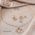 thumbnail image 4 of Love Pendant Earrings Bracelet Accessory Set Love Bracelet for Couples, 4 of 9