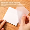 thumbnail image 3 of 6pcs Transparent Memo Notes Multipurpose Sticky Memo Pads Pocket Note Pads, 3 of 9