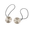 thumbnail image 4 of yingyy 1/2/3/5 2 Pieces Curtain Tieback Round Polyester Replacement Simple Style Household Kitchen Sunshade Drape Fixing Fastener Silver 5PCS, 4 of 6