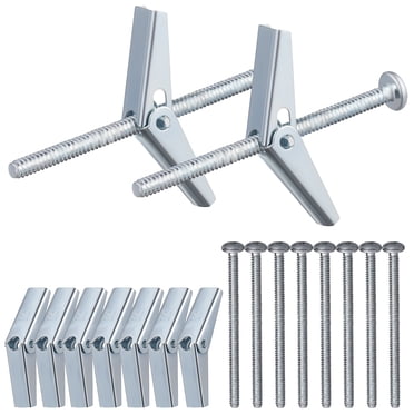 Shisuyan 20 Sets Heavy Duty Wing Nut And Bolt Kit Screw Fitting Metal Toggle Bolts And Wing Nuts Set For Drywall Anchors And Screws