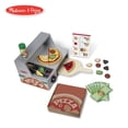thumbnail image 1 of Melissa & Doug Top & Bake Wooden Pizza Counter Play set (34 pcs), 1 of 8