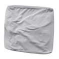 thumbnail image 2 of High Stretch Velvet Square Ottoman Cover Elastic Bottom for Living Room Washable Light Gray, 2 of 8
