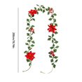 thumbnail image 3 of KTTECTOA Simulation Flowers Rattan Christmas Home Outdoor Decorations Snowflake Berries Christmas Mood Arrangement Simulation Christmas Decoration Rattan Clearance Fall Decorations for Home Canada Day, 3 of 6