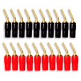 thumbnail image 2 of 10-Pair 2mm Banana Plug Pin Screw Type, Audio Speaker Cable Connector & 5 Pairs Banana Plugs,Connectors, Open Screw Type, 2 of 7