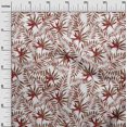 thumbnail image 3 of oneOone Cotton Silk Maroon Fabric Tropical Leaf With Abstract Texture Sewing Craft Projects Fabric Prints By Yard 42 Inch Wide, 3 of 4