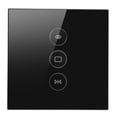 thumbnail image 2 of Curtain Touch Panel, EU Plug 110-240V Timing Function APP Remote Wifi Curtain Switch  For  Apartment For Tuya White,Black, 2 of 8