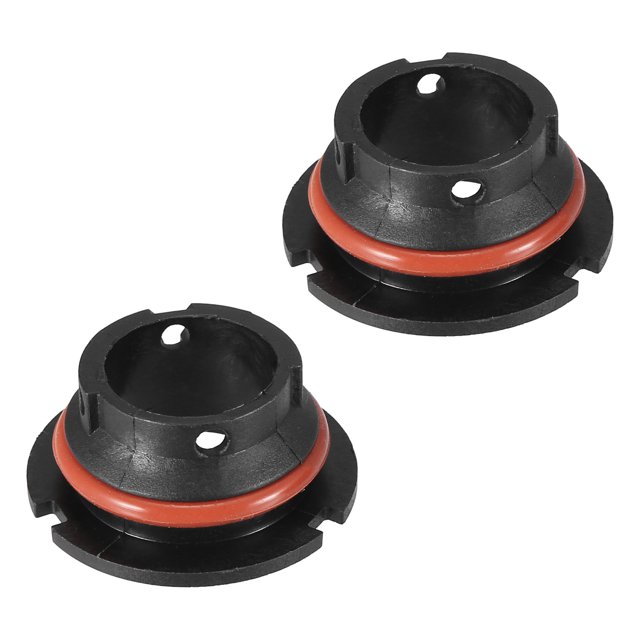 Unique Bargains 2pcs 9007 9004 LED Headlight Adapter Base Bulb Sockets Retainer Holder Universal for Auto Car Black