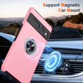 thumbnail image 5 of KOMI for Google Pixel 7 Pro Case, Slim Fit Case for Pixel 7 Pro with Ring Holder Kickstand,[Military Grade Drop Tested] Dual Layer Shockproof Protective Phone Case for Pixel 7 Pro 6.7", Pink, 5 of 5