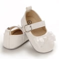 thumbnail image 1 of Faithtur Princess Shoes Girls Solid Color Bowknot Footwear Walking Shoes, 1 of 9