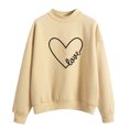 thumbnail image 2 of Meichang Chandail en Molleton Femme Saint-Valentin Mignon Cœur Graphique Chandail en Molleton Mignon Chandail Col Rond Manches Longues Chandails en Molleton de Vacances Valentines Day, 2 of 4