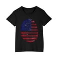 thumbnail image 2 of MKOSPLRT 4th of July Chandails pour Enfant 3-10 Ans Manches Courtes Col Rond T-Shirts Drapeau des États-Unis T-Shirts Amusants Étoiles et Rayures T-Shirts Graphiques pour Fille Garçon, 2 of 9